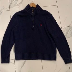 Cotton  Quarter zip sweater